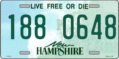 NH license plate 1880648