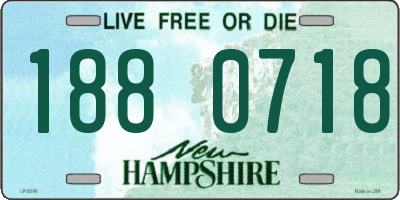 NH license plate 1880718