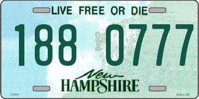 NH license plate 1880777