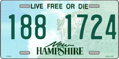NH license plate 1881724