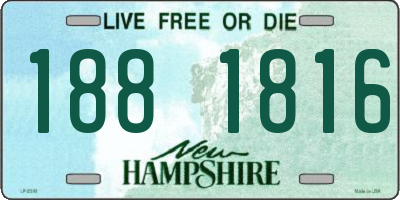 NH license plate 1881816