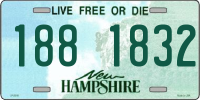 NH license plate 1881832