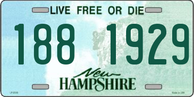 NH license plate 1881929