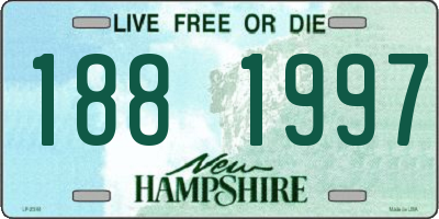NH license plate 1881997