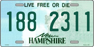 NH license plate 1882311