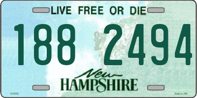 NH license plate 1882494