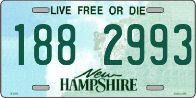 NH license plate 1882993
