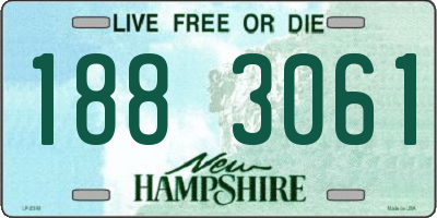 NH license plate 1883061