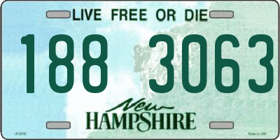 NH license plate 1883063