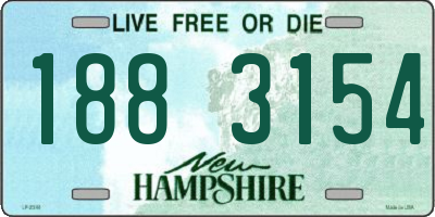 NH license plate 1883154