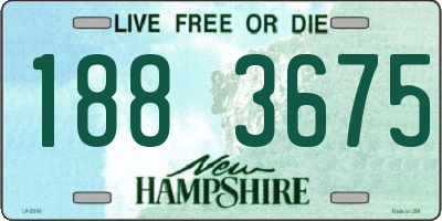 NH license plate 1883675