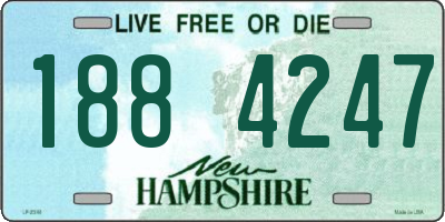 NH license plate 1884247
