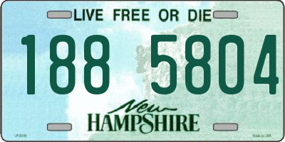 NH license plate 1885804