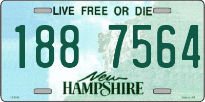 NH license plate 1887564