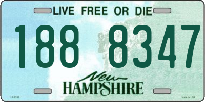 NH license plate 1888347