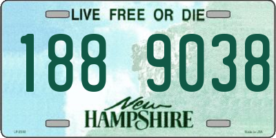 NH license plate 1889038