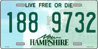 NH license plate 1889732