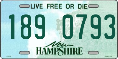 NH license plate 1890793