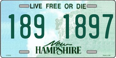 NH license plate 1891897