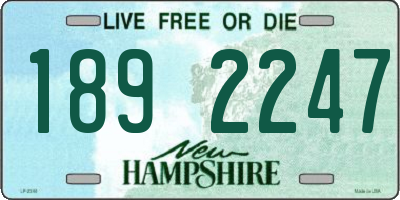 NH license plate 1892247