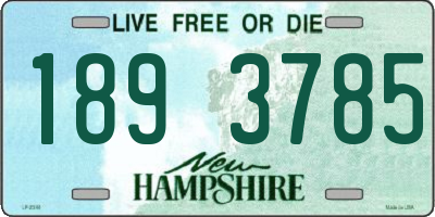 NH license plate 1893785