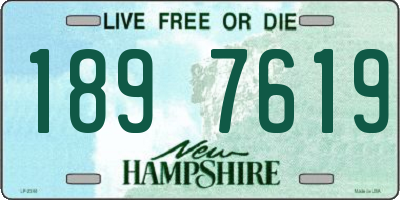 NH license plate 1897619