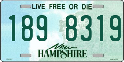 NH license plate 1898319