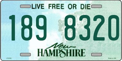 NH license plate 1898320
