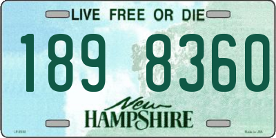 NH license plate 1898360