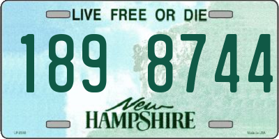 NH license plate 1898744