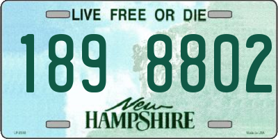 NH license plate 1898802