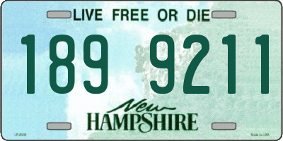 NH license plate 1899211