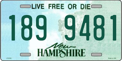 NH license plate 1899481