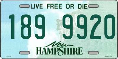 NH license plate 1899920