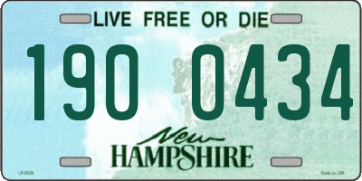 NH license plate 1900434