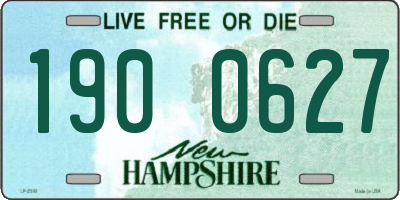 NH license plate 1900627
