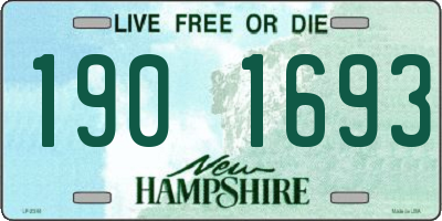 NH license plate 1901693