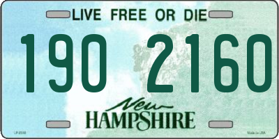 NH license plate 1902160