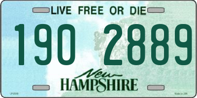 NH license plate 1902889