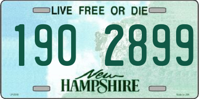 NH license plate 1902899