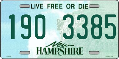 NH license plate 1903385