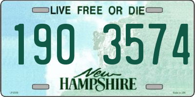 NH license plate 1903574
