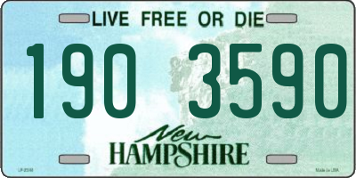 NH license plate 1903590