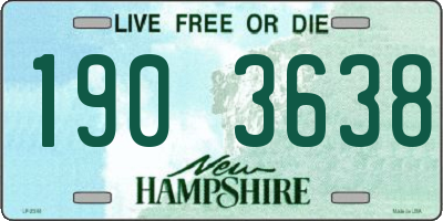 NH license plate 1903638
