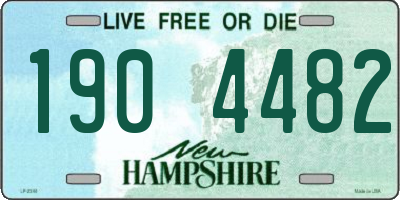 NH license plate 1904482