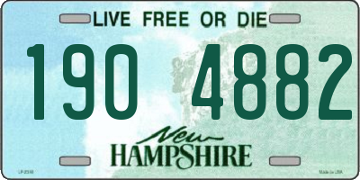 NH license plate 1904882