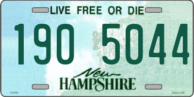 NH license plate 1905044