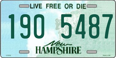 NH license plate 1905487