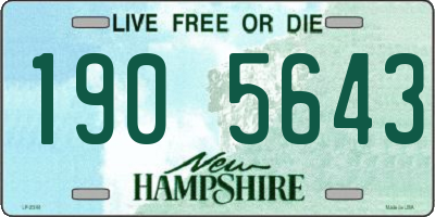NH license plate 1905643