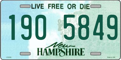 NH license plate 1905849